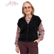 Enjoy Gilet 183310.091 Zwart v-hals